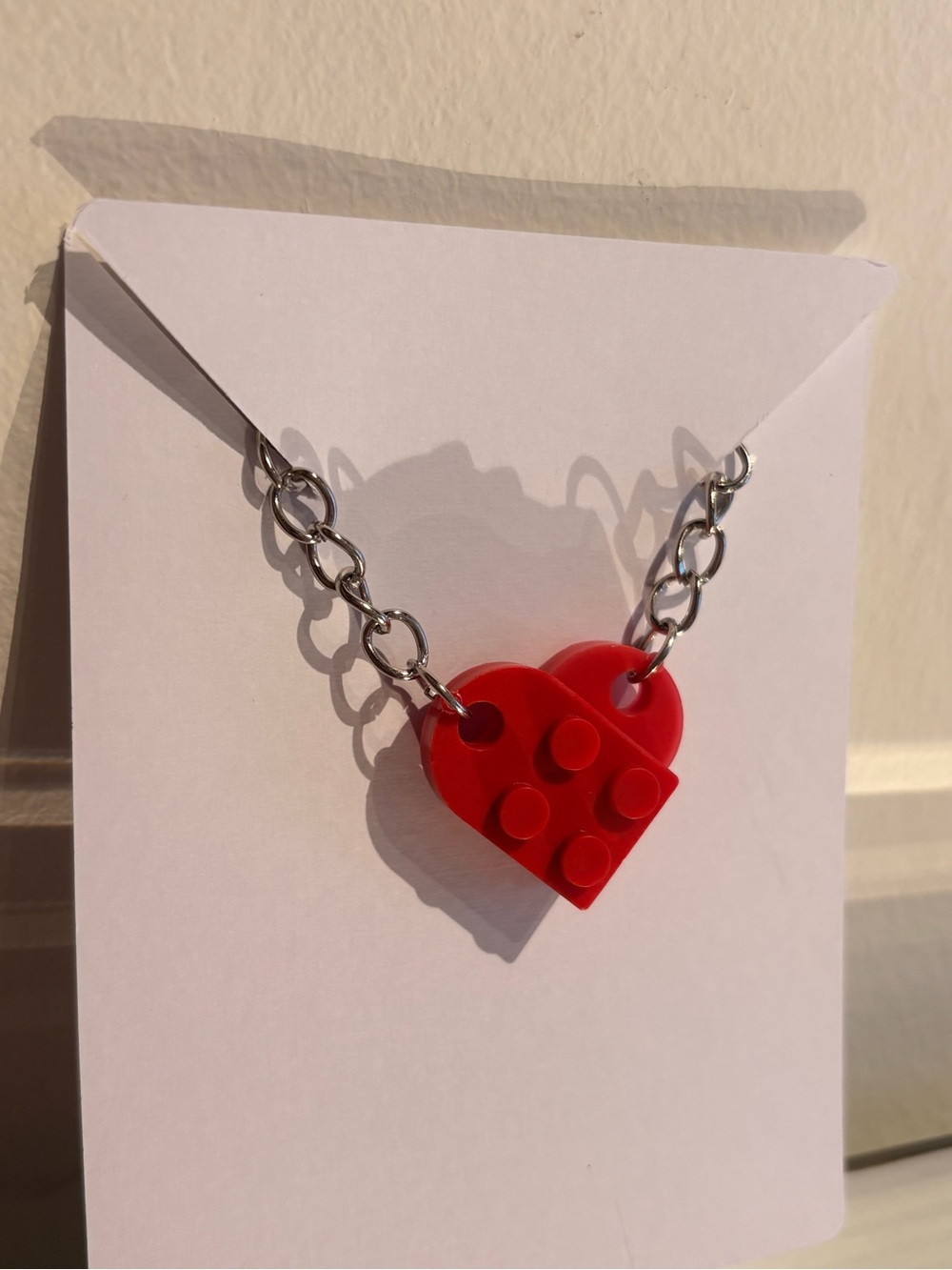 Legos heart shareable keychain for couples or as a wedding gift! - Picture 7 of 10